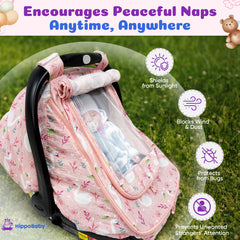 HippoBaby cover features a zippered pocket for toys or snacks.