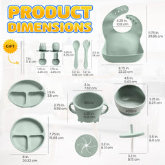HippoBaby suction bowl stays in place during self-feeding for stable meals.