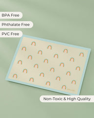 Hippypotamus disposable placemats sage design protect tables during kid-friendly dining