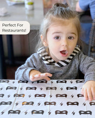 Hippypotamus disposable placemats travel pack convenient for restaurants and outings