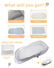 Hishe plush mattress provides cozy, comfortable sleeping space.