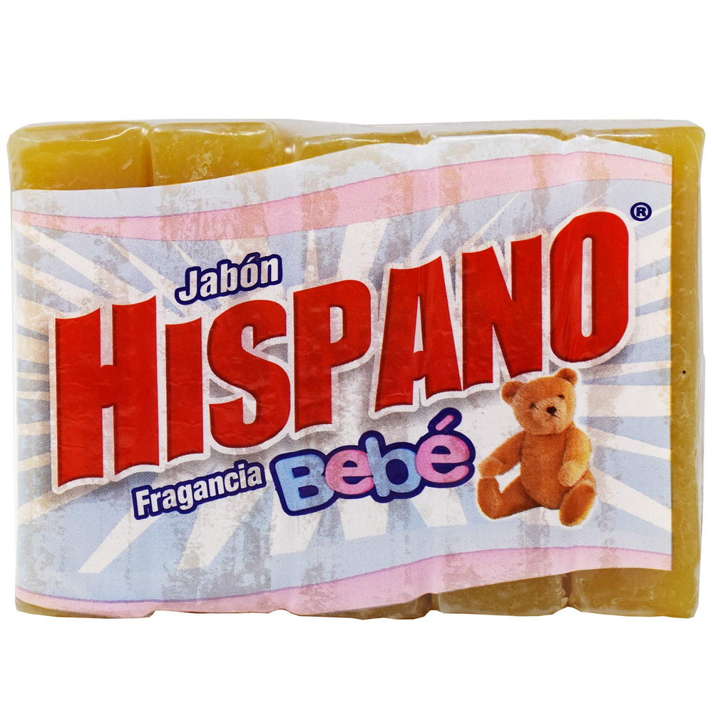 Hispano Green Hills soap bars in a baby pack, ideal for daily family use.
