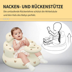HitTopss baby seat back-support curve provides upright posture