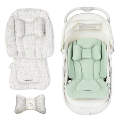 HitTopss head and body support insert cradles newborns securely during car rides