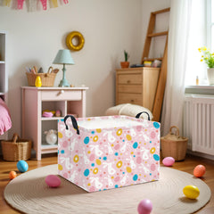 HIYAGON rectangular Easter basket with foldable design saves space when not in use.
