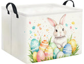 HIYAGON rectangular Easter basket for kids used as toy storage in a bright room.