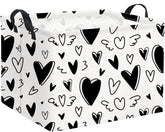 HIYAGON Rectangular Heart Basket front view, ideal for toy storage and organization.