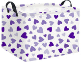 HIYAGON rectangular Valentines basket stores clothes neatly with a stylish touch