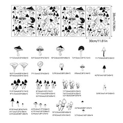 HJKlove mushroom wall stickers for playroom create bright imaginative space.