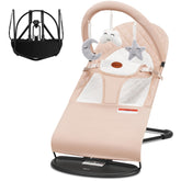 HKAI Baby Bouncer ergonomic-seat shows supportive design for newborn comfort.