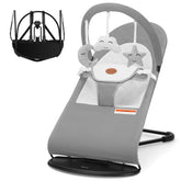 HKAI Baby Bouncer with soft cotton cover for breathable infant comfort