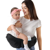 HKAI Baby Hip Carrier front-facing view showing ergonomic support for growing babies.