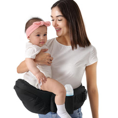 HKAI Baby Hip Carrier front-facing view showing ergonomic support for growing babies.