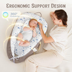 HKAI Baby Lounger designed for awake supervised use during playtime or diaper changes