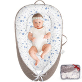 HKAI Baby Lounger with double-sided fabric for gentle awake-time comfort