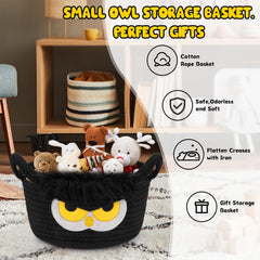 Hkojewp Nursery mini-basket compact size neatly fits on shelves.
