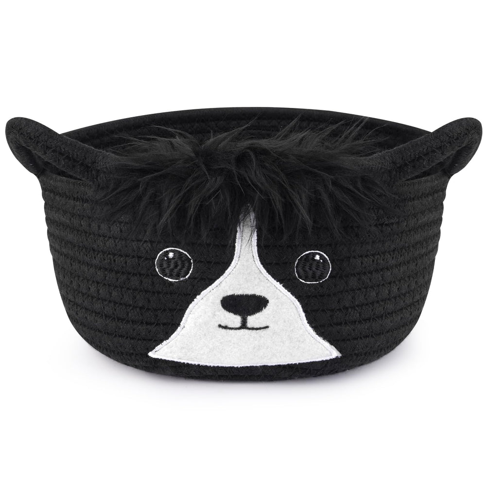Hkojewp small storage basket with dog ears handles for nursery organization.