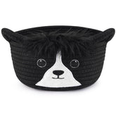 Hkojewp small storage basket with dog ears handles for nursery organization.