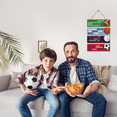 HLNIUC baseball sign brings classic charm to kids' rooms