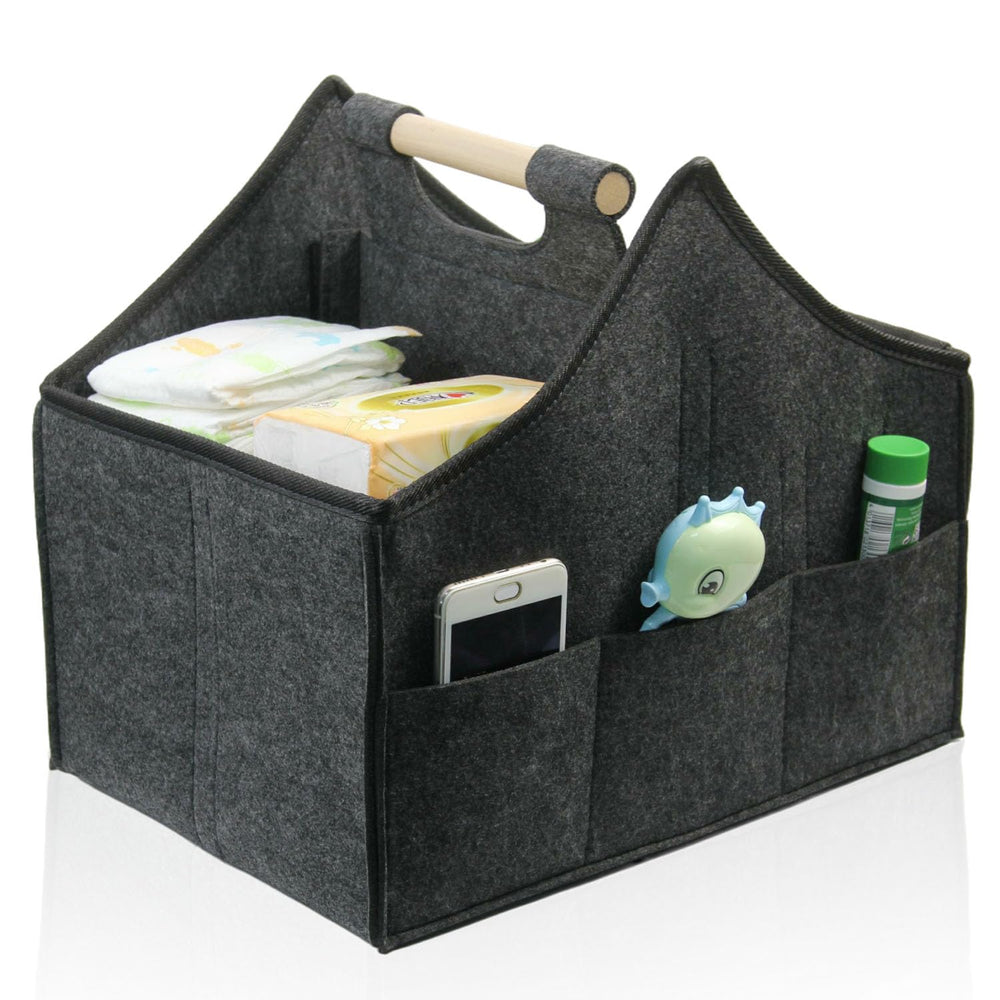 HMOSSVK diaper caddy top view for organized nursery storage