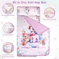 HNHUAMING soft minky blanket nap mat delivers cozy warmth during naps