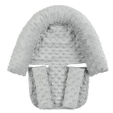 HNHUAMING baby head support in gray stabilizes the neck during car rides.