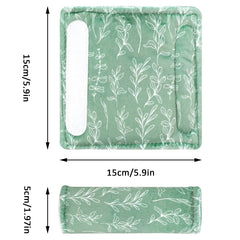 Double-sided reversible design offers mink and sage styles on the go.