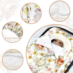 HNHUAMING car seat cover features double-sided zipper for easy access.