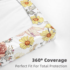HNHUAMING changing pad cover is machine washable for quick cleanup between changes.
