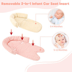 HNHUAMING baby body support cushions neck and torso for smoother rides.