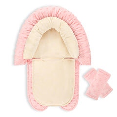 HNHUAMING infant car seat insert provides gentle head support for newborn comfort during travel.