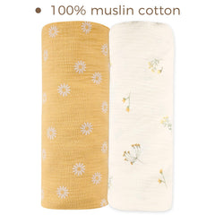 HNHUAMING muslin crib sheets beige pattern close-up for soft skin contact