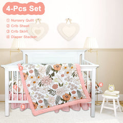 HNHUAMING pink crib sheet offers snug fit and soft touch for restful naps.