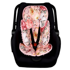 HNHUAMING pink infant head and body support keeps baby aligned on trips