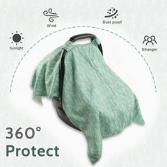 HNHUAMING sage canopy fits stroller and car seat securely