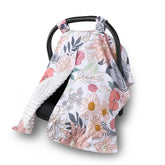 HNHUAMING soft breathable minky car seat cover for baby comfort on rides