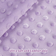 HNHUAMING purple-pattern crib blanket complements nursery decor and visual appeal