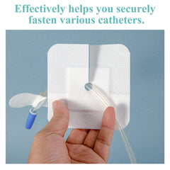 HNYG split drain adhesive bandages protect G tubes with gentle adhesion.