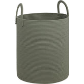 HOBASKET cotton rope laundry basket with handles, spacious and easy to carry.