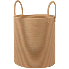 HOBASKET large cotton rope basket with handles for laundry and toy storage