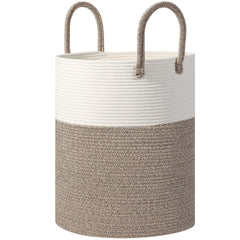 HOBASKET large woven laundry basket with 60L capacity for bulky loads