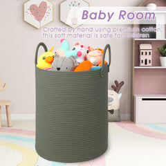 HOBASKET soft-green woven design adds warmth to any room decor.