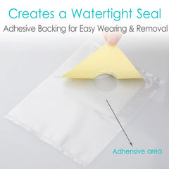 Hola Health abdominal-tube shower cover protects catheter while bathing.