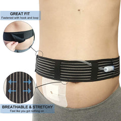 Hola Health G-tube belt discreet fit under clothing for comfortable wear.