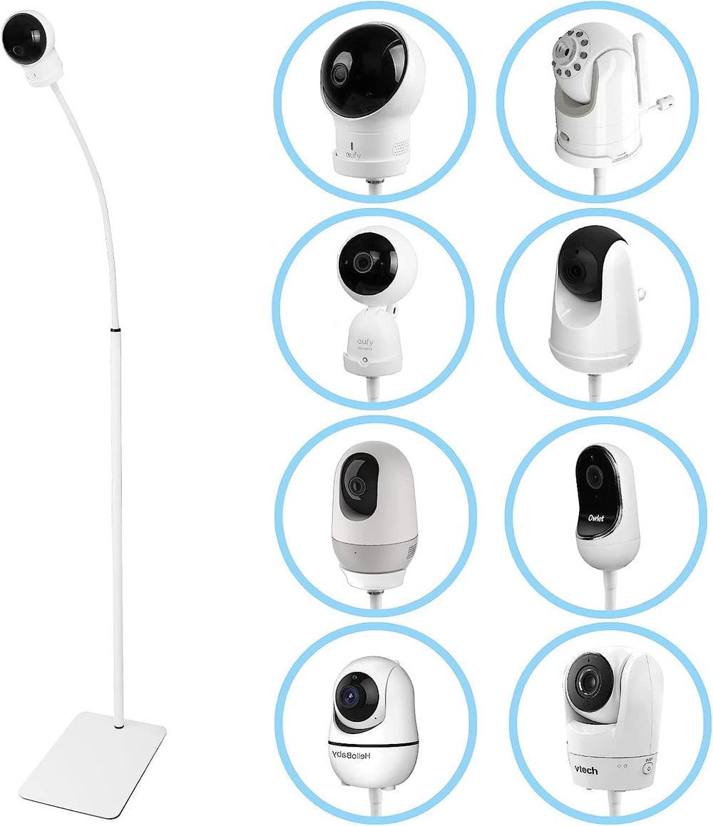 HOLACA floor stand base assembly enables secure camera mounting for nursery setups.
