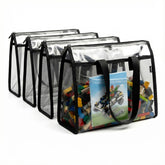 Holay clear toy storage bags with handle easy to spot toys