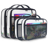 Holay four-pack PVC blocks case with transparent design for quick content checks.