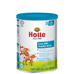 Holle Organic Toddler Milk Drink bottle feeding setup for convenient daily nourishment