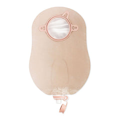 Hollister 18922 New Image 2-Piece Urostomy Pouch with 9-inch ultra-clear body in green.
