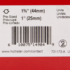 Close-up of pre-cut openings on Hollister Flextend barrier.